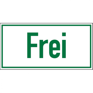Dreifke&reg; Hinweisschild, Frei, 100 x 200 mm, Magnetfolie - 200x100x0.6 mm Magn...