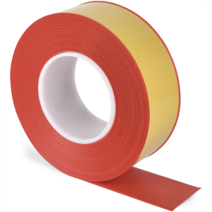 Bodenmarkierungsband WT-500 mit abgeschr&auml;gten Kanten, PVC, Rot, 50 mm x 10 m