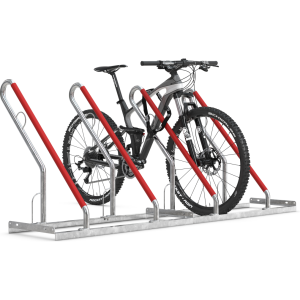 Fahrradständer mit Anlehnbügel 0504 XBF | 4 Räder einseitig | RA 500mm