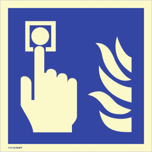 Dreifke&reg; Aufkleber Hausalarm Brandmelder, Folie, langnachleuchtend, 160-mcd, ...