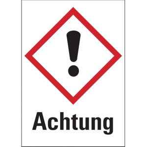 Dreifke&reg; Gefahrstoffetiketten - dickes Ausrufezeichensymbol ( - 52x74 mm Foli...