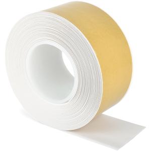 Bodenmarkierungsband WT-500 mit abgeschr&auml;gten Kanten, PVC, Wei&szlig;, 75 mm x 10 m