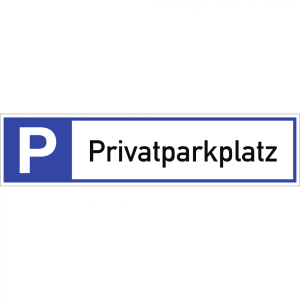 Dreifke&reg; Schild Parkplatzreservierer Privatparkplatz, Alu, 460x110 mm
