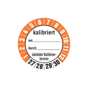 Dreifke&reg; Aufkleber Pr&uuml;fplakette, kalibriert n&auml;chster Kalibriertermin, Folie, ...