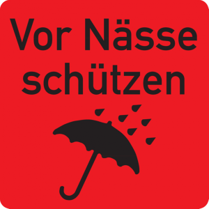 Dreifke&reg; Verpackungsetiketten, Vor N&auml;sse sch&uuml;tzen - Rolle &agrave; 100/500 Stk. | Pa...