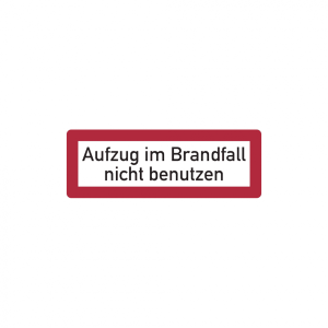 Dreifke&reg; Brandschutzzeichen, Aufzug im Brandfall nicht benutzen - DIN 4066 | ...