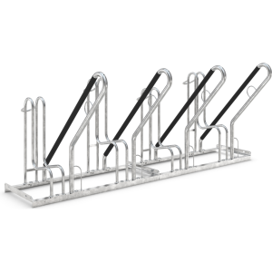 Fahrradständer mit Anlehnbügel 4704 XBF | 4 Räder einseitig | B2000mm