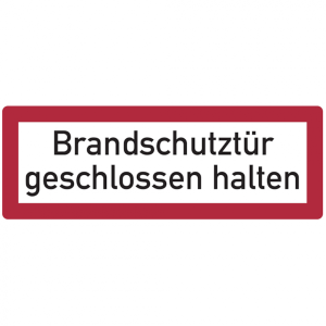 Dreifke&reg; Feuerwehrschild, Brandschutzt&uuml;r geschlossen halten - DIN 4066 | Alu ...