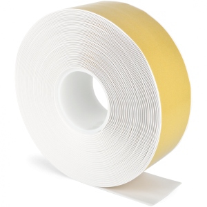 Bodenmarkierungsband WT-500 mit abgeschr&auml;gten Kanten, PVC, Wei&szlig;, 75 mm x 25 m