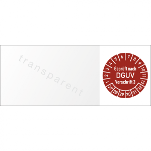 Dreifke&reg; Kabelpr&uuml;fplakette Gepr&uuml;ft...DGUV Vorschr. 3, 2027-2032, Folie, 50x20...