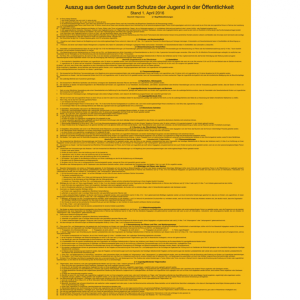 Dreifke&reg; Aushang, Auszug aus dem Jugendschutzgesetz (JuSchG) | PVC | 400x590 ...