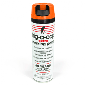 Baustellenmarkierer trig-a-cap&reg; extra, orange fluoreszierend