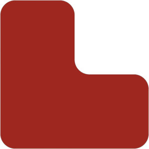 Stellplatzmarker WT-5210, L-St&uuml;ck, Polyester, Rot, 100x100 mm, 25 St&uuml;ck/VE