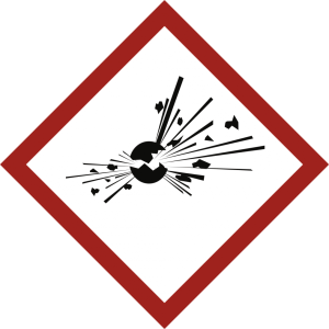 Dreifke&reg; Aufkleber, Explosiv (GHS 01), Folie, 15x15 mm, 1.000 St&uuml;ck/Rolle