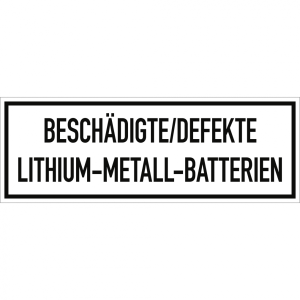 Dreifke&reg; Besch&auml;digte/Defekte Lithium-Metall-Batterien, Folie, 148x52 mm, 500 ...