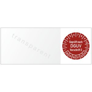 Dreifke&reg; Kabelpr&uuml;fplakette Gepr&uuml;ft nach DGUV Vorschrift 3, 2028-2033, Folie, ...