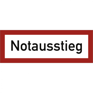 Dreifke&reg; Aufkleber Notausstieg, Folie, 297x105 mm