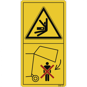 Dreifke&reg; Aufkleber - Nicht unter die angehobene Heckklappe treten..., Folie, ...
