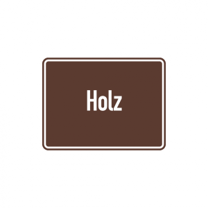Dreifke&reg; Abfallkennzeichen, Holz, 150 x 200 mm, Aluverbund 1 Stk.