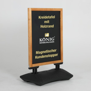 Dreifke&reg; Kreidetafel Holz Keitum Wind Line | 59 x 78cm, beidseitig beschreibb...