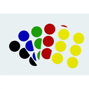 Dreifke&reg; Klebepunkte/Markierungspunkte, auf Bogen - Bund = 100 Stk. | Folie s...