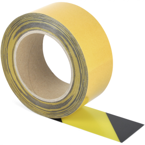 Universelles Bodenmarkierungsband WT-5125, PVC, Gelb/Schwarz, 50 mm x 10 m
