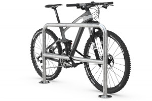 Fahrrad Anlehnbügel mit Knierohr 9210 | Stahl zn | Einbetonieren | B1000mm