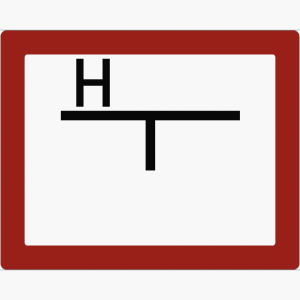 Dreifke&reg; Hinweisschild auf einen Unterflurhydranten (A), Alu, 250x200 mm