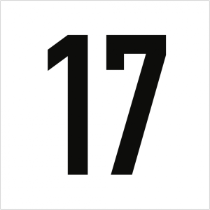 Dreifke&reg; Hausnummernschild, max. 2 Zeichen, wei&szlig;, Alu, reflektierend, 150x150 mm