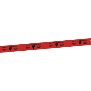 Aufkleber Packband Vorsicht zerbrechlich..., Folie, 50 mm x 66 m