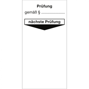 Dreifke&reg; Aufkleber Grundplakette Pr&uuml;fung gem&auml;&szlig; &sect; n&auml;chste Pr&uuml;fung,Dokumentenfo...