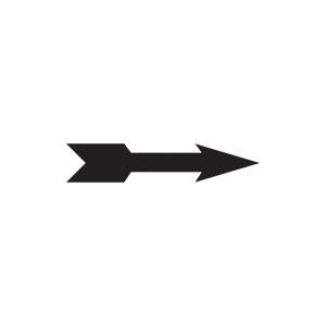Dreifke&reg; Richtungspfeil, Schwarz, Folie - 1 Bund = 100 Stk. | Folie selbstkle...