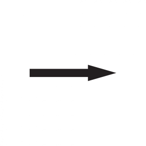 Dreifke&reg; Richtungspfeil, Schwarz, Folie - 1 Bund = 100 Stk. | Folie selbstkle...