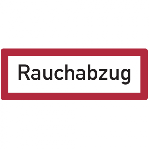 Dreifke&reg; Feuerwehrschild, Rauchabzug - DIN 4066 | Alu gepr&auml;gt | 210x74 mm, 1 Stk