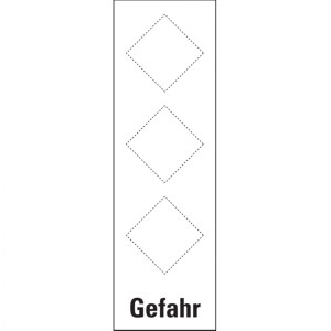 Dreifke&reg; Gefahrstoffetiketten - GHS Kombinationsfolie: Gefahr | Folie selbstk...