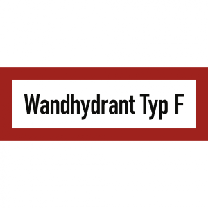 Dreifke&reg; Aufkleber, Wandhydrant Typ F, Folie, 210x74 mm