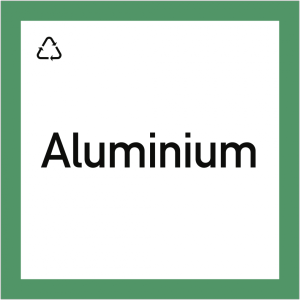 Dreifke&reg; Wertstoffkennzeichnung "Aluminium", Kunststoff, 300x300 mm