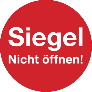 Dreifke&reg; Sicherheitsetikett, Siegel Nicht &ouml;ffnen! &Oslash; 30mm - Bogen = 5 St&uuml;ck, D...
