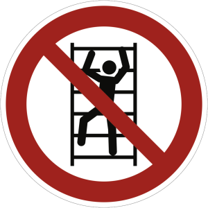 Dreifke&reg; Kunststoff-Schild "Aufsteigen verboten", &Oslash;20cm, 1 St&uuml;ck, Verbotszeic...