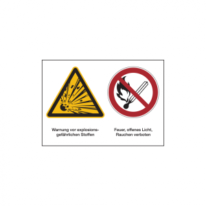 Dreifke&reg; Produktsicherheitsschild, Explosionsgef&auml;hrliche Stoffe, 148 x 210 mm...