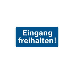 Dreifke&reg; Hinweisschild, Eingang freihalten, Alu gepr&auml;gt, 170 x 350 mm, Alu ge...