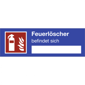 Dreifke&reg; Aufkleber Hinweisschild f&uuml;r einen Feuerl&ouml;scher ISO 7010, Folie, 120x...