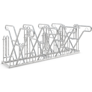 Fahrradständer mit Anlehnbügel 4618 XBF | 8 Räder zweiseitig | RA 540mm