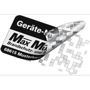 Dreifke&reg; Inventaretiketten schwarz/silber, Sicherheitsfolie, 50x25 mm, 100 St...