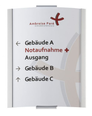 FRANKFURT Wandschild DIN A3 hoch | 420x317 mm | Aluminium silber | entspiegel...