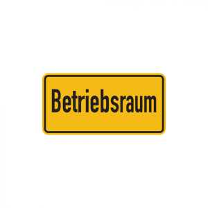 Dreifke&reg; Hinweisschild, Betriebsraum, 100 x 200 mm, Folie, Folie selbstkleben...