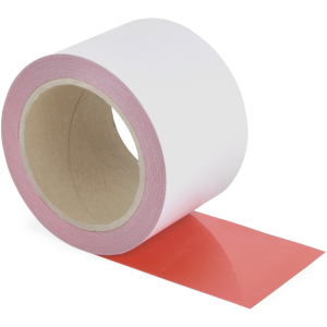 Schmutzresistentes Bodenmarkierungsband WT-5229, Polyester, Rot, 75 mm x 15 m