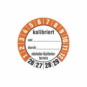 Dreifke&reg; Aufkleber Pr&uuml;fplakette, kalibriert n&auml;chster Kalibriertermin, Folie, ...