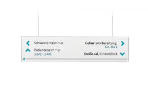 MADRID Silver Line Deckenh&auml;nger 15 x 65 cm