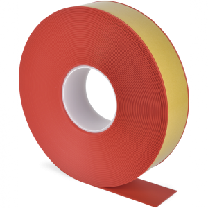 Bodenmarkierungsband WT-500 mit abgeschr&auml;gten Kanten, PVC, Rot, 50 mm x 25 m